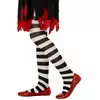 Collants rayés blanc et noir fille, Taille: 4–5 ans (116 cm)