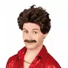 Perruque avec moustache homme