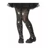 Strumpfhose mit Spinnennetzen für Mädchen Halloween-Accessoire schwarz-weiss