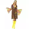 Déguisement hippie fleurs année 70 femme, Taille: Small