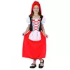Verkleidung als Rotkäppchen für Mädchen, Größe: 4-6 Jahre (110-120 cm)