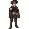 Déguisement justicier masqué noir garçon, Taille: 4–6 ans (110–120 cm)