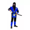 Déguisement ninja bleu garçon, Taille: 4–6 ans (110–120 cm)