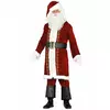 Déguisement Père Noël chic à dorures homme, Taille: Small (46–48)