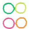 Set di 4 braccialetti multicolore per adulti