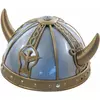 Wikinger-Helm mit Motiven für Erwachsene in grau-gold