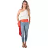 Ceinture en satin rouge féria adulte