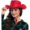 Chapeau cowboy rouge adulte