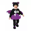Süßes Fledermaus-Kostüm für Kleinkinder Halloween lila-schwarz, Größe: 1-2 Jahre (80 - 92 cm)
