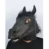Masque latex tête de cheval noir adulte