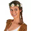 Couronne de fleurs pâquerettes blanches adulte