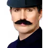 Moustache agent de police anglais adulte