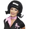 Perruque noire années 50 femme