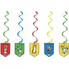 5 Suspensions spirales Astérix™ 60 cm