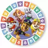 8 piatti di carta Paw Patrol 23 cm