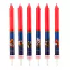 8 Bougies anniversaire Spiderman™ 9 cm