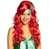 Hübsche Meerjungfrauen-Perücke für Karneval Accessoire rot