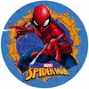 Disque en azyme Spiderman™ bleu 20 cm