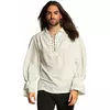 Chemisier pirate blanc homme, Taille: Small/Medium