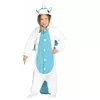 Combinaison licorne blanche et bleue enfant, Taille: 3–4 ans (95–105 cm)