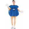 Costume da caramella blu da adulto