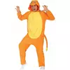 Costume da roditore arancione piccolo per adulti