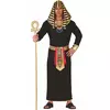 Costume de pharaon noir et or pour hommes, Taille: Medium (48–50)