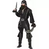 Costume da pirata da uomo con camicia nera