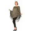 Costume da donna con poncho Charleston dorato