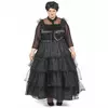 Déguisement robe de bal gothique grande taille femme, Taille: X-Large