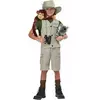 Abenteurer-Kostüm für Kinder Dschungel-Forscher beige-grün, Größe: 10-12 Jahre (148 cm)