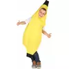 Lustiges Bananen-Kostüm für Kinder Früchte gelb, Größe: 5-6 Jahre (S)