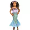 Costume da sirena con paillettes per bambine, Taglia: 3-4 anni (S)