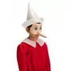 Mezza maschera in lattice di Pinocchio per adulti