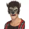 Halloween Werwolfs-Halbmaske für Erwachsene