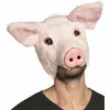 Tierische Schweinemaske für Erwachsene Accessoire Fasching rosa