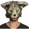 Gefährliche Werwolfmaske für Erwachsene grau-beige