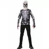 Maglietta e passamontagna Skull Trooper Fortnite per adolescenti, Taglia: 13-14 anni (153 a 164 cm)