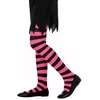 Collants rayés roses et noirs enfant, Taille: 1–3 ans (90/104 cm)