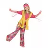 Déguisement hippie muticolore fille, Taille: 10–12 ans (130–140 cm)