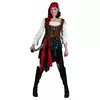 Déguisement pirate rayé femme, Taille: X-Small