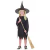Déguisement noir de sorcière fille Halloween, Taille: 10–12 ans (130–140 cm)