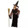 Déguisement sorcière noir fille Halloween, Taille: 10–12 ans (130–140 cm)