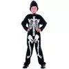 Skelett-Kostüm Halloween für Jungen, Größe: 7-9 Jahre (120-130 cm)