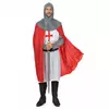 Déguisement chevalier croisé médiéval homme, Taille: X-Large