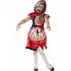 Zombiekostüm für Mädchen, Größe: 7-9 Jahre (130/143 cm)