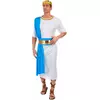 Déguisement empereur Grec bleu homme, Taille: X-Large