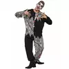 Clownkostüm für Herren Halloweenkostüm schwarz-weiss, Größe: X-Large (54/56)