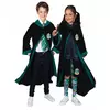 Slyterin-Umhang Harry Potter™ für Kinder schwarz-grün, Größe: 8-10 Jahre (123 to 140 cm)