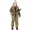 Costume da killer con machete per ragazzi, Taglia: 10-12 anni (142-148 cm)